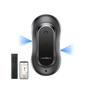 Raamreinigingsrobot Liectroux YW810, Dubbele Waterverneveling, Ultradun Ontwerp, Robotstofzuiger voor Ramen, Elektrische Glazenwasser & Dweilmachine voor Thuis, Droge & Natte Reiniging, AI-Routeplanning, Borstelloze Motor, APP- & Afstandsbediening, Viervoudige Veiligheidsbescherming