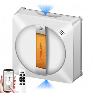 Raamreinigingsrobot Liectroux YW710, Dubbele Waterverneveling, Lasersensor, Anti-valbeveiliging, Slimme Natte Glazenreiniger, Robotstofzuiger voor Ramen, Vloeren en Muren, Borstelloze Motor, Anti-blokkeerwiel, Randloos Werken, AI-Routeplanning, APP- & Afstandsbediening