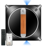 Raamreinigingsrobot Liectroux YW910, Dubbele Waterverneveling, Lasersensor, Anti-valbeveiliging, Slimme Natte Glazenreiniger, Robotstofzuiger voor Ramen, Vloeren en Muren, Borstelloze Motor, Anti-blokkeerwiel, Randloos Werken, AI-Routeplanning, APP- & Afstandsbediening